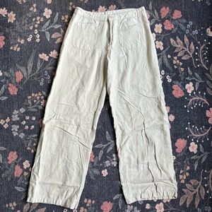 Primark Cream Linen Trousers